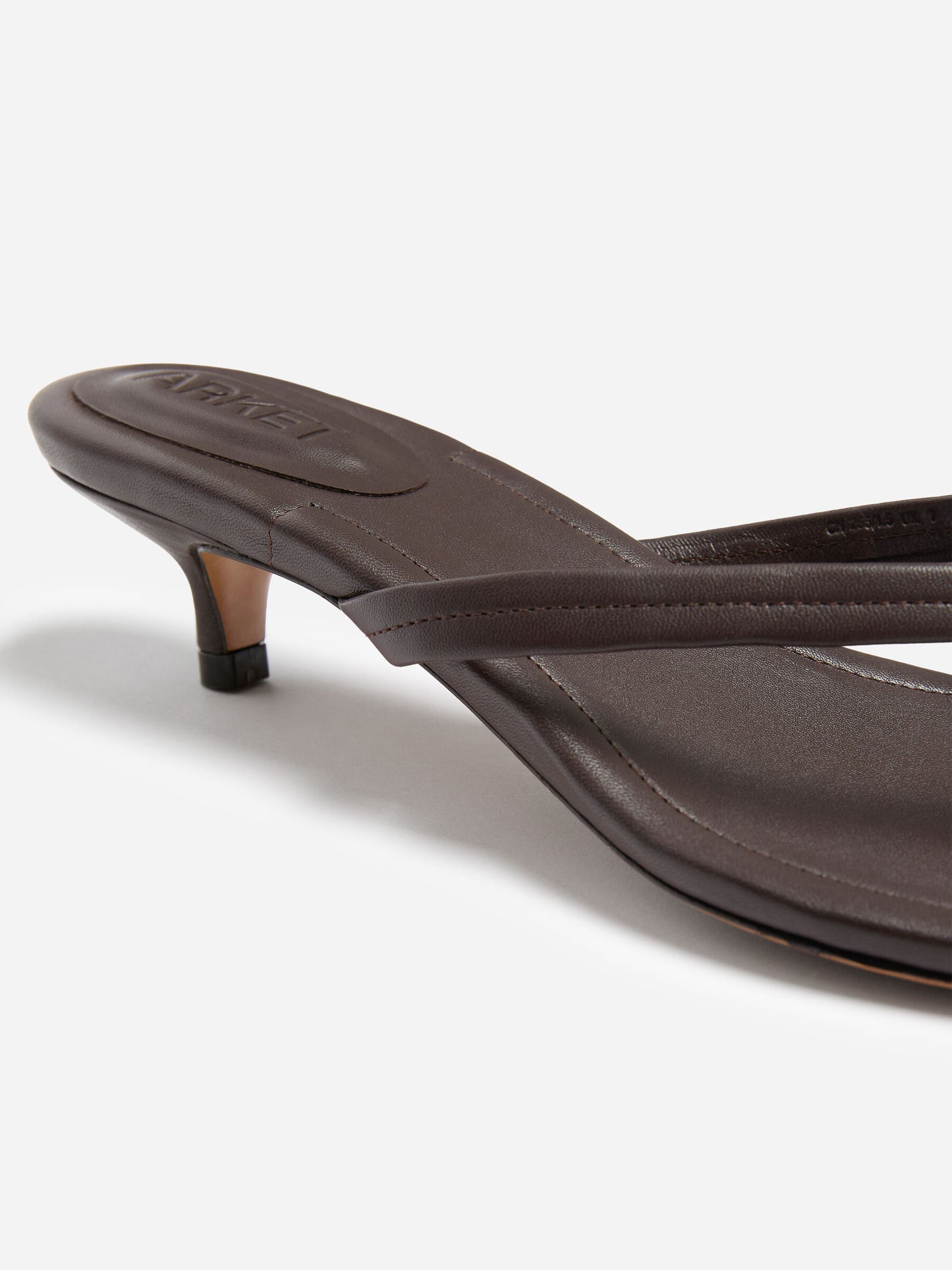 Kitten-heel flip flops