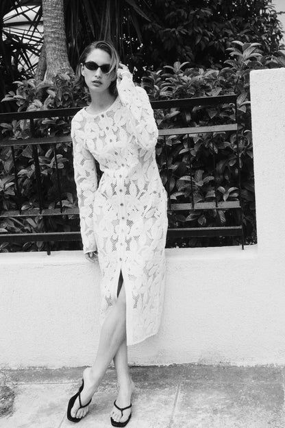 Long lace dress