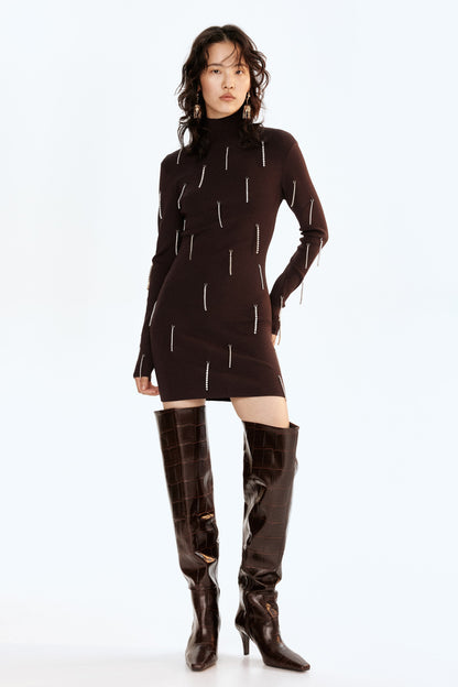 Rhinestone-embellished dress
