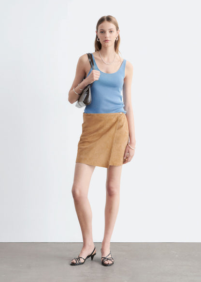Suede Mini Skirt