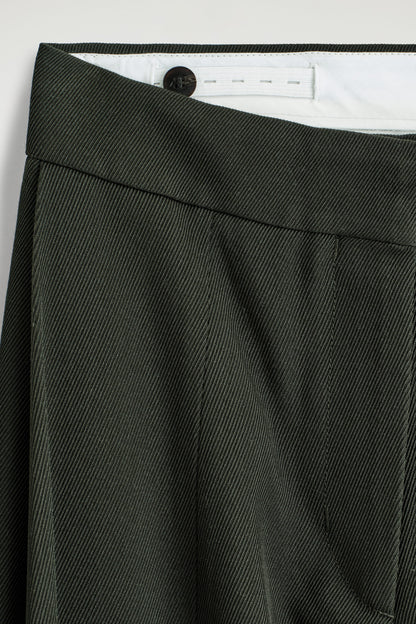 Relaxed Wool-Blend Wide-Leg Trousers