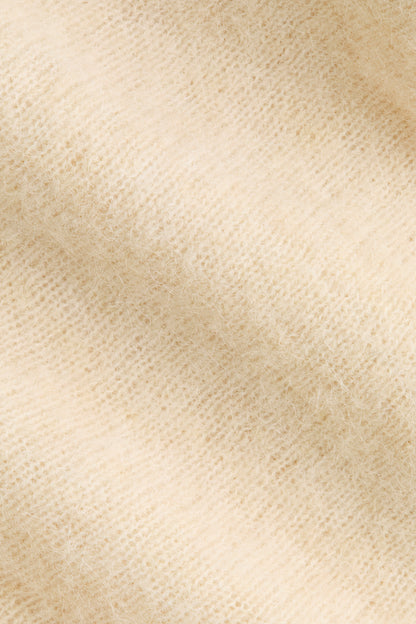 Alpaca-blend one-shoulder jumper