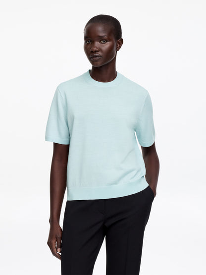Knitted Merino Wool T-Shirt