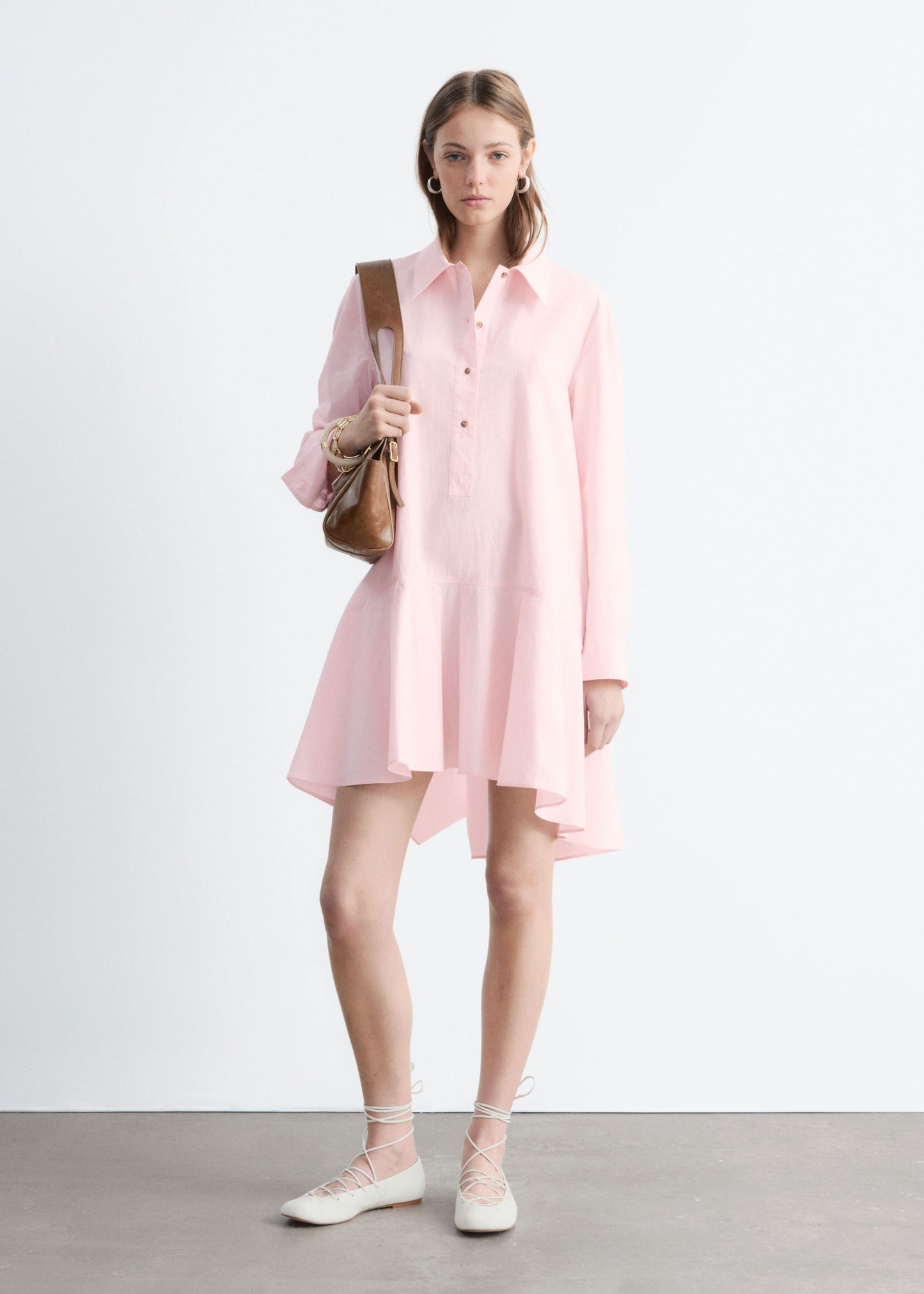 Drop-Waist Shirt Dress