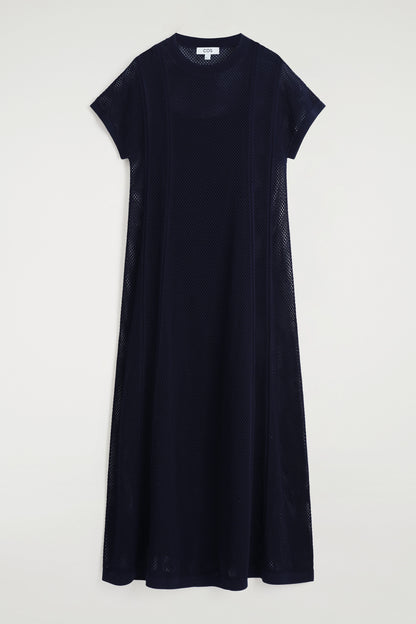 Pointelle-Knit Cotton Maxi Dress