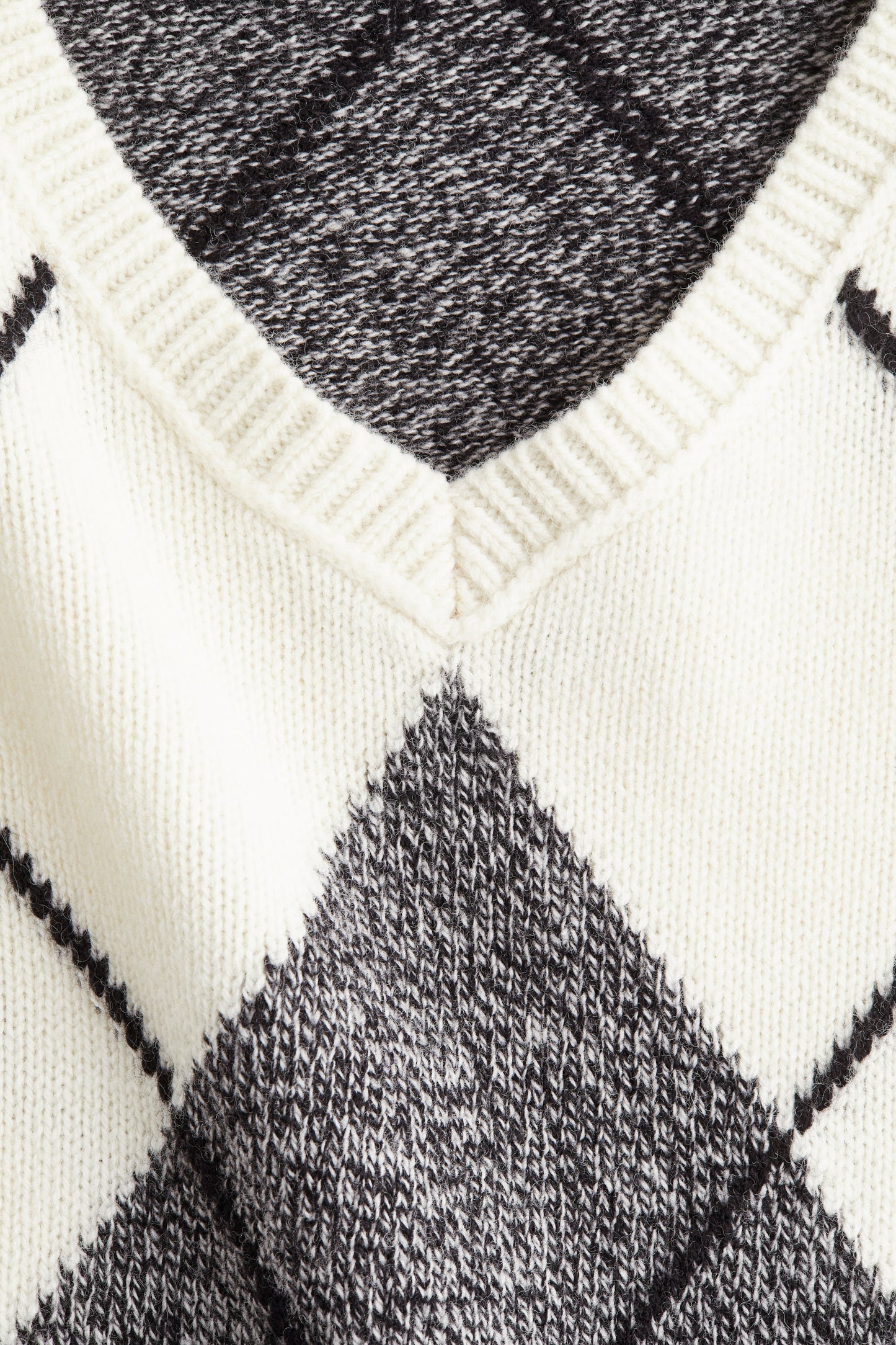 Jacquard-knit wool jumper