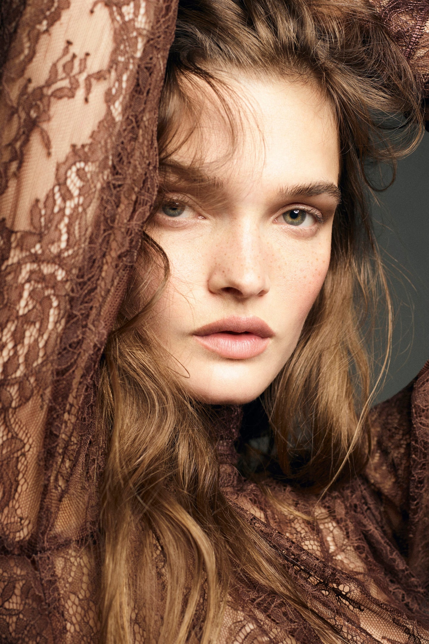 High-Neck Lace Top