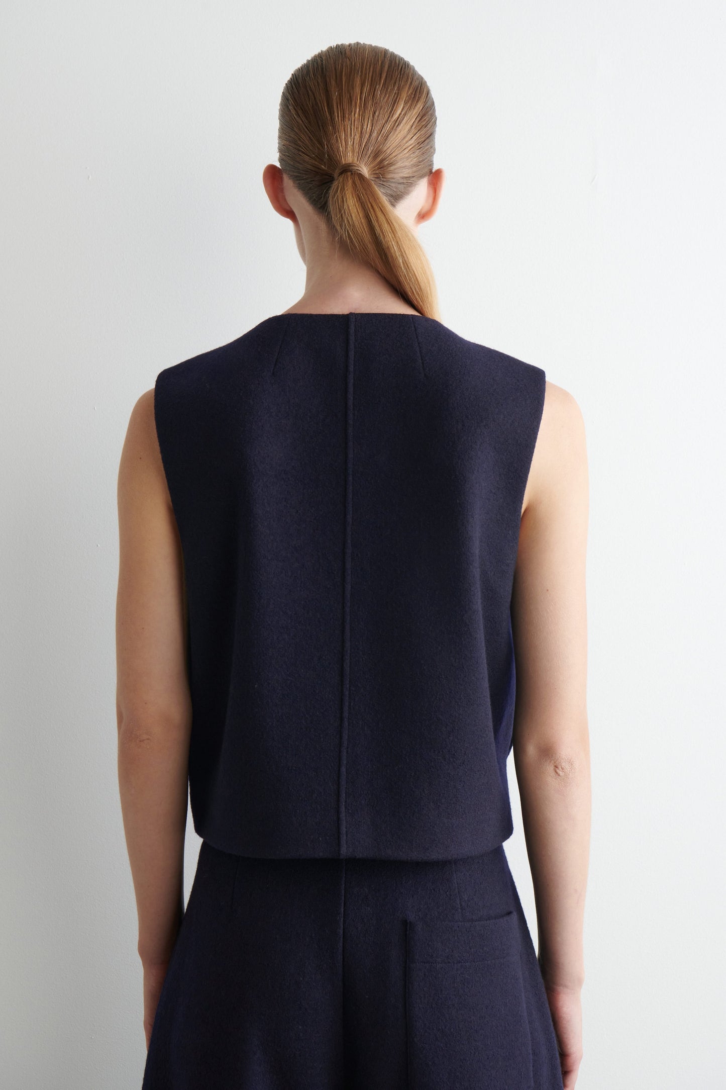 Boiled Merino Wool Waistcoat