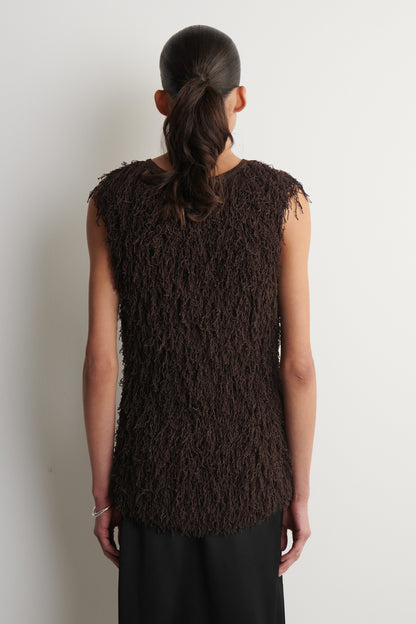 Fringed Knitted Top