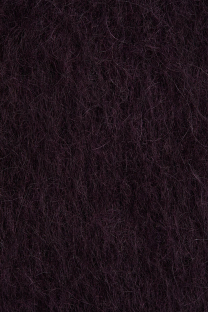 Mohair-blend scarf-collar top