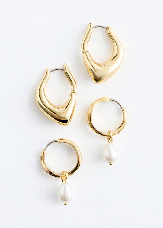 Two-Piece Hoop Earring Set