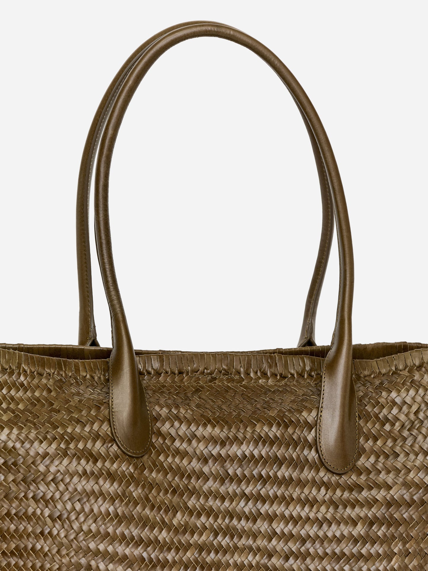 Woven Leather Tote