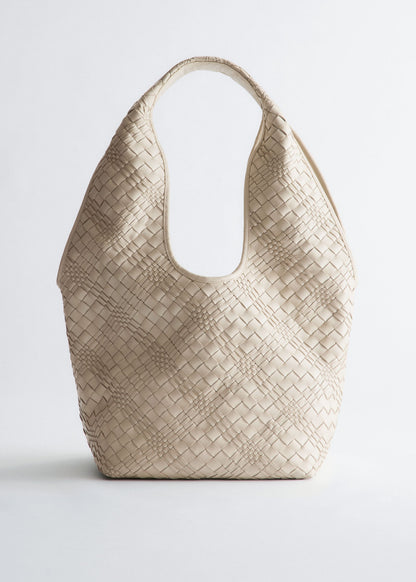 Braided Leather Tote