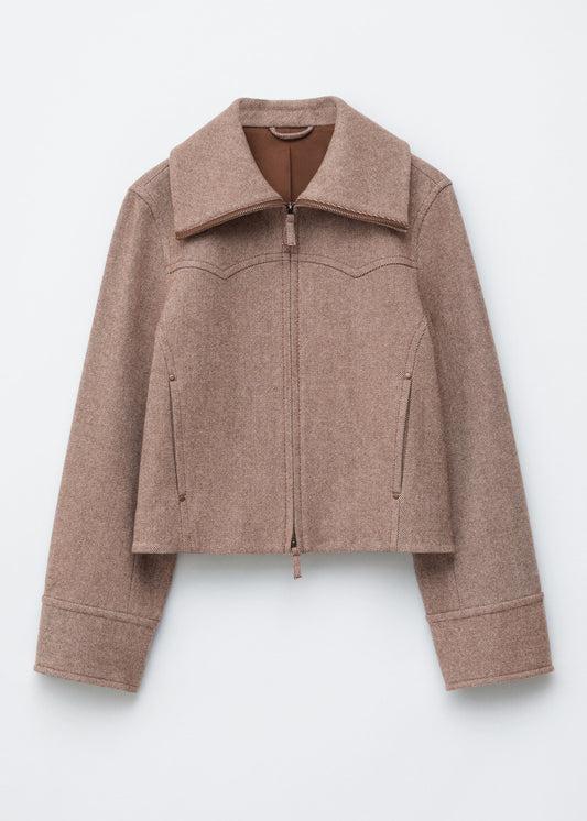 Cropped Wool Jacket