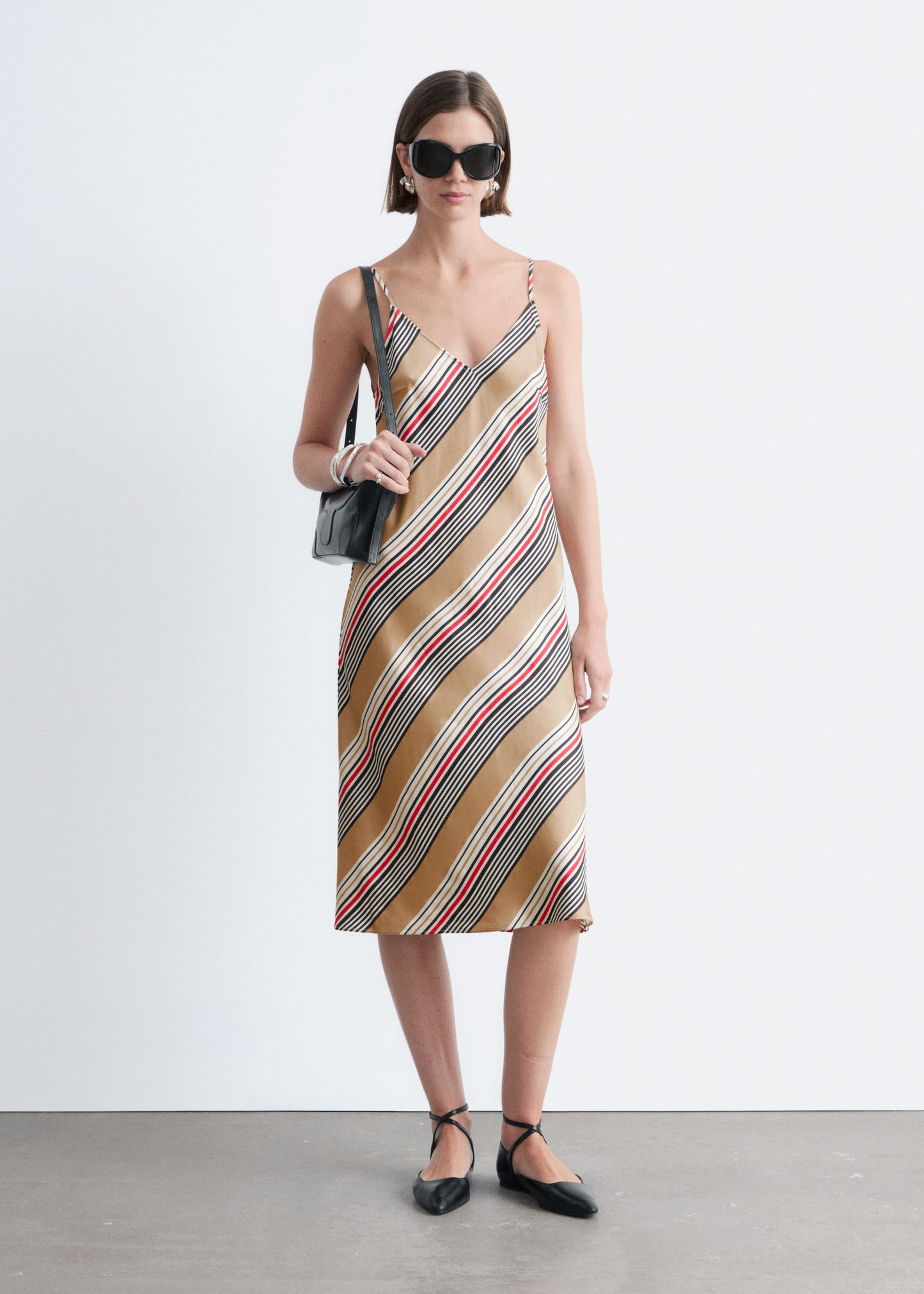 Satin Slip Midi Dress