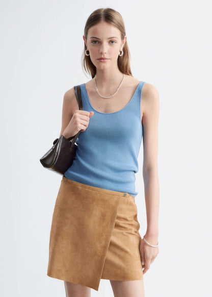 Suede Mini Skirt