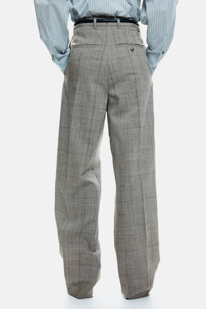 Tailored wool-blend trousers