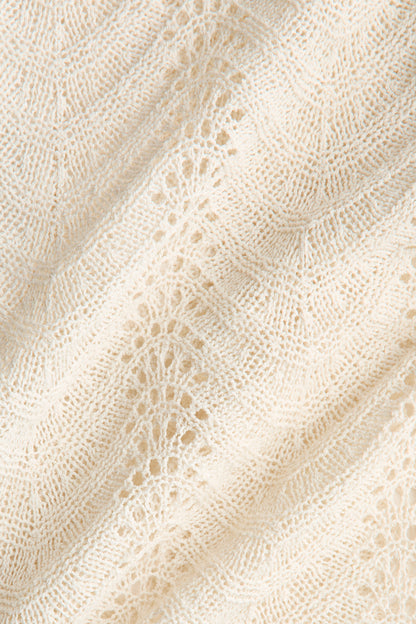 Women's Light beige Crochet-look polo shirt | H&M GB