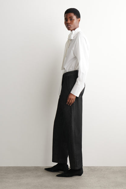 Bow-Detail Cotton Blouse