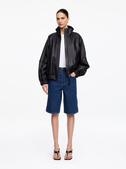 Long Denim Shorts