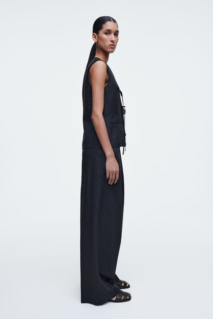 Tie-front waistcoat