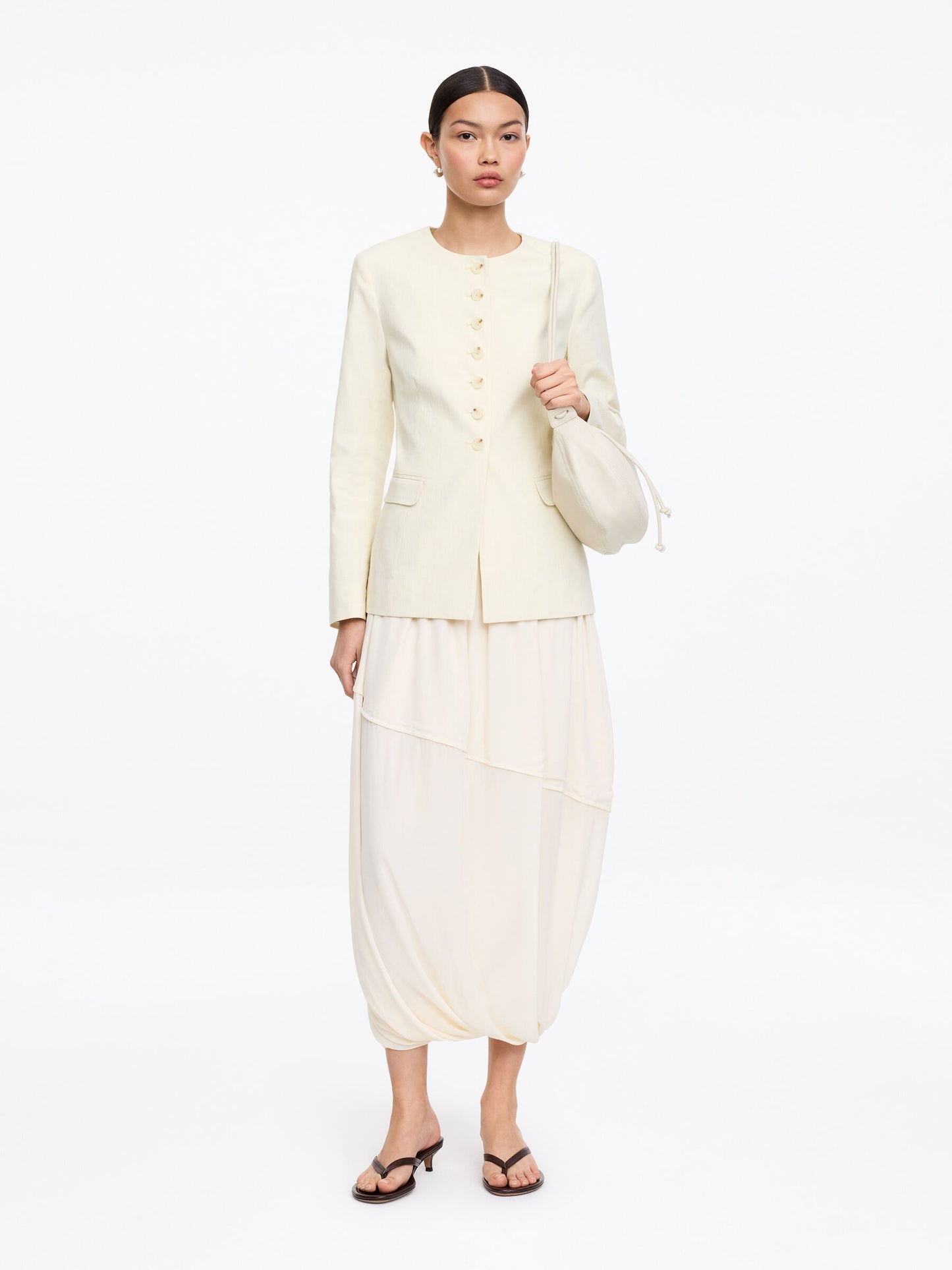 Linen-Blend Blazer