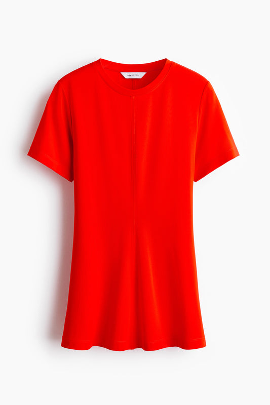Interlock peplum top