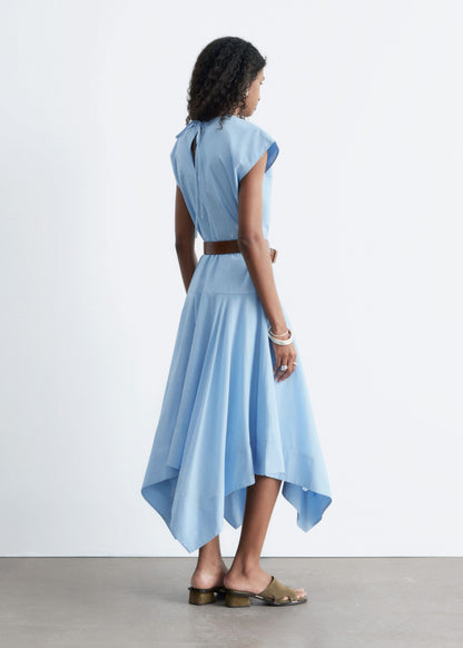 Cotton Poplin Midi Dress