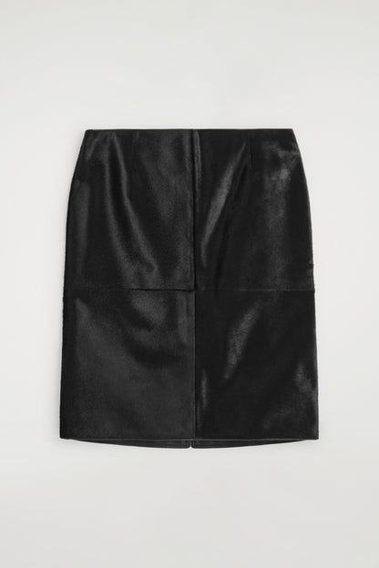 Pony Hair Midi Skirt