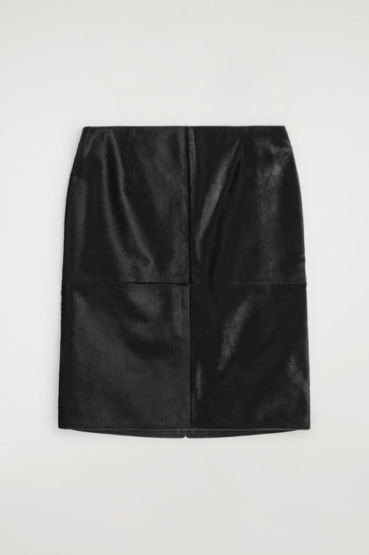 Pony Hair Midi Skirt