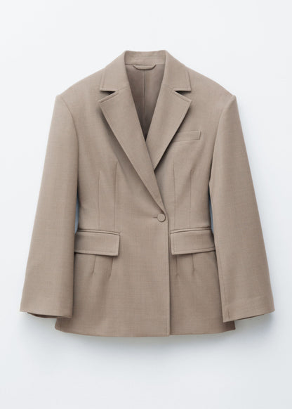 Tapered  Merino-Wool Blazer