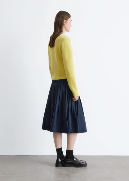 Pleated Midi Skirt