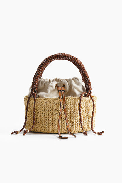 Straw tote bag