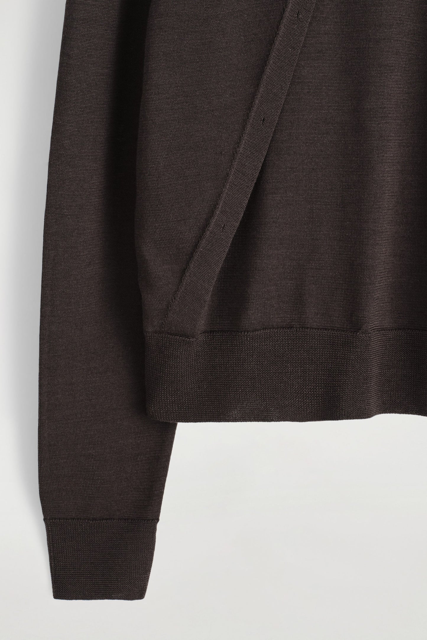 Layered Merino Wool Cardigan