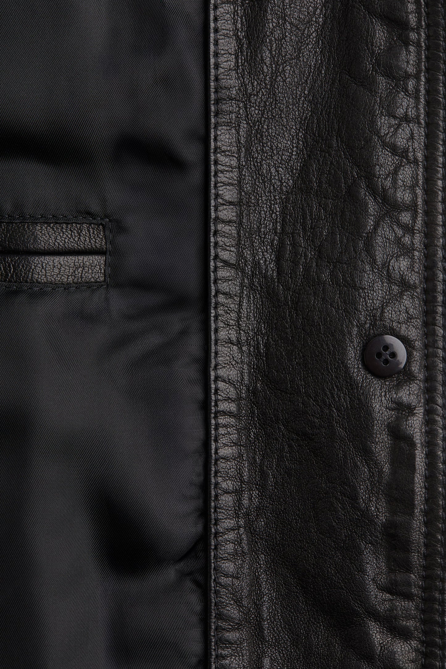 Leather coat
