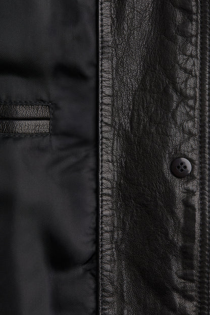 Leather coat