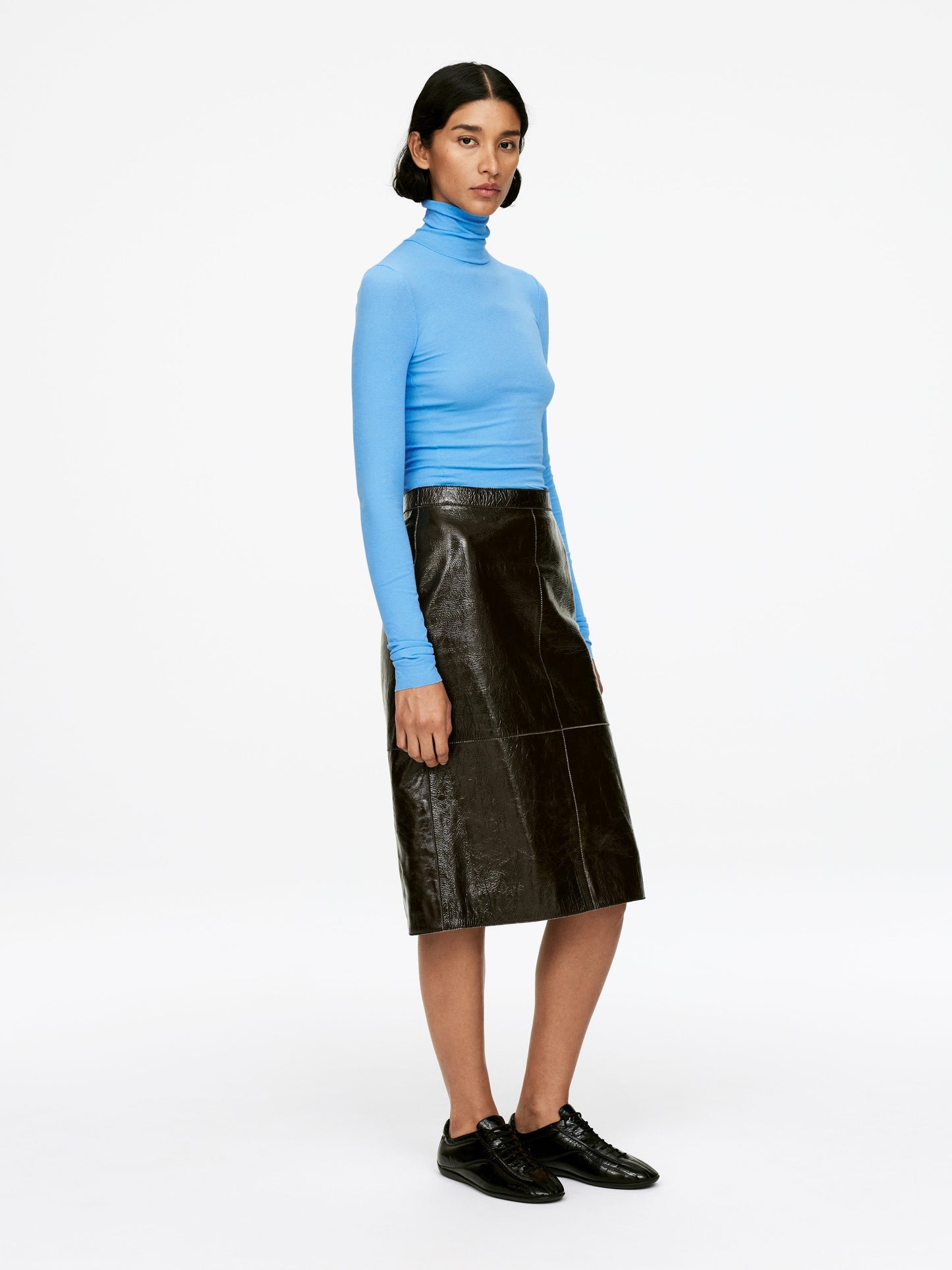 Roll-Neck Cotton Top