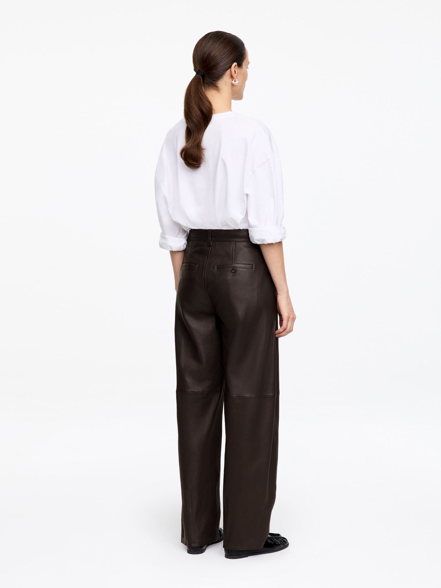 Barrel Leather Trousers