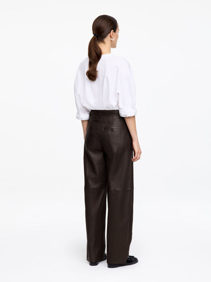 Barrel Leather Trousers