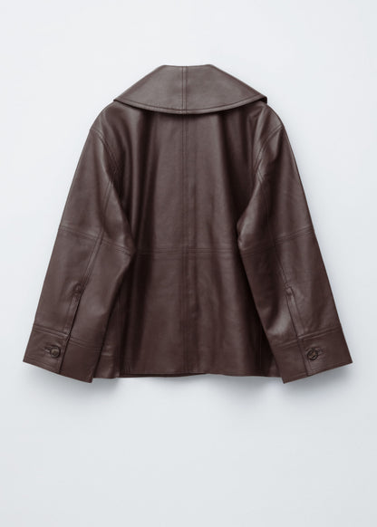 Boxy Nappa Leather Jacket