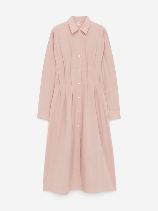 Pleated Shirt Dress