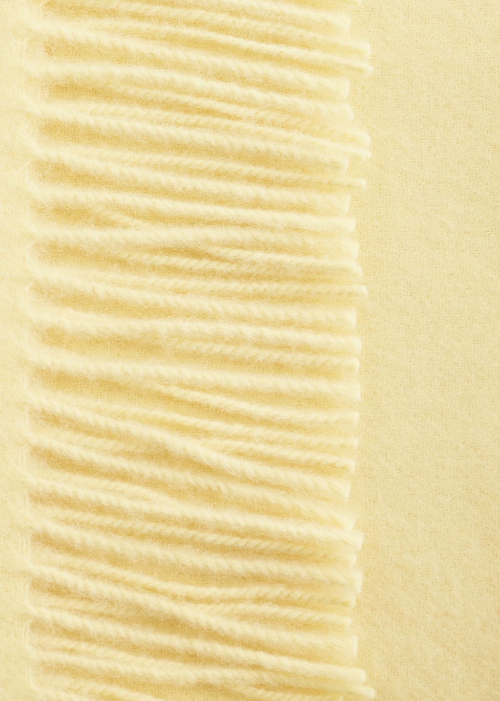 Fringed Wool Blanket Scarf
