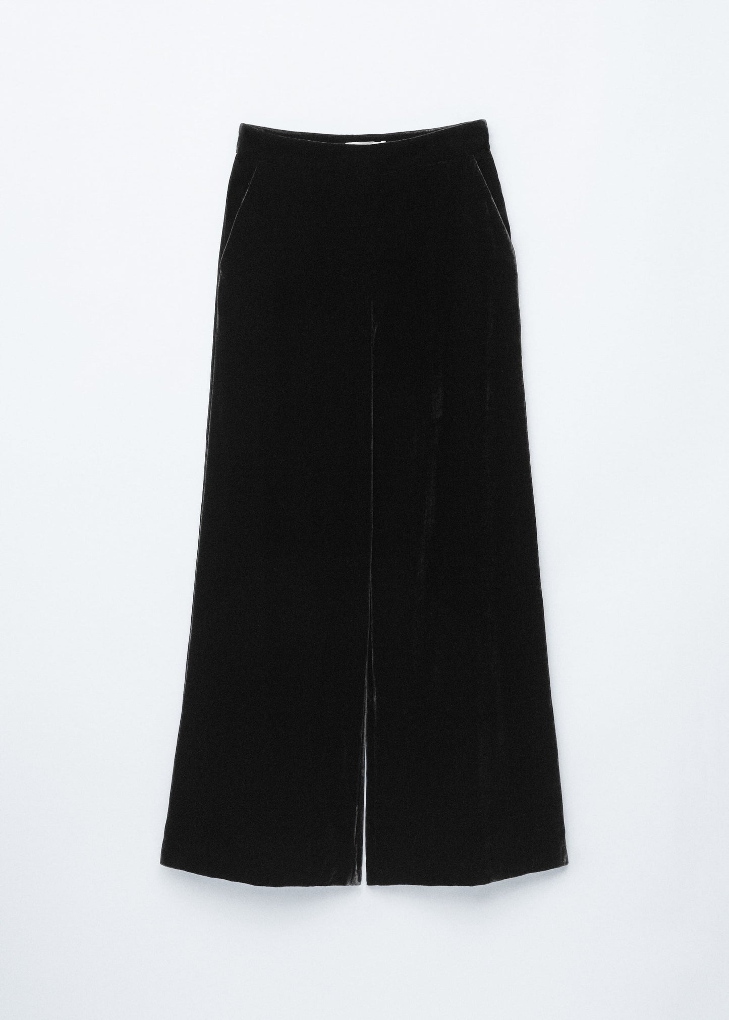 Wide-Leg Velvet Trousers