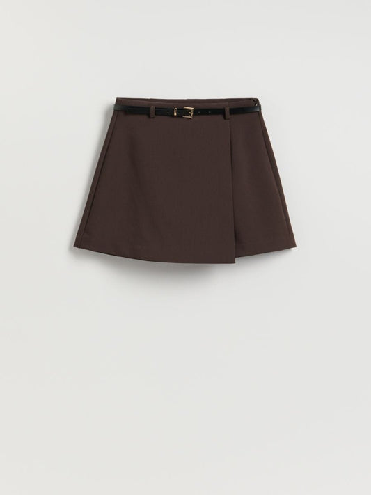 Skort with belt