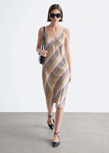 Satin Slip Midi Dress