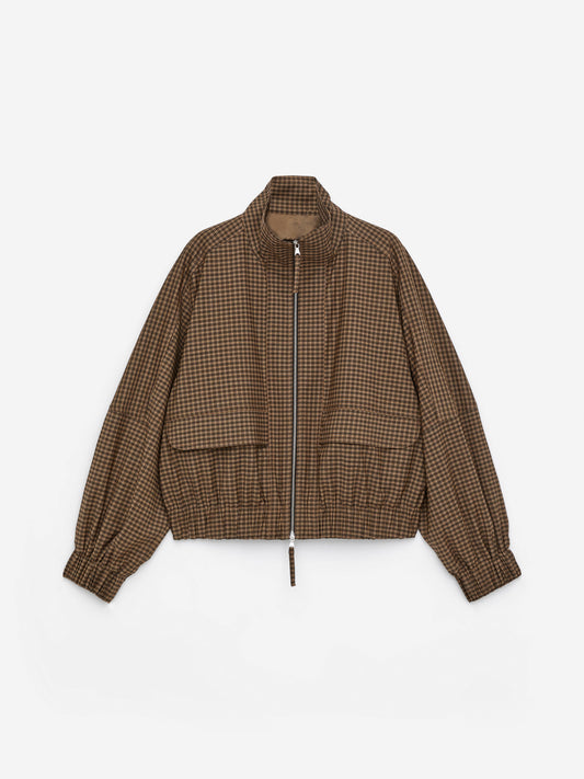 Checked Zip Jacket