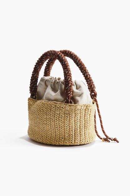 Straw tote bag