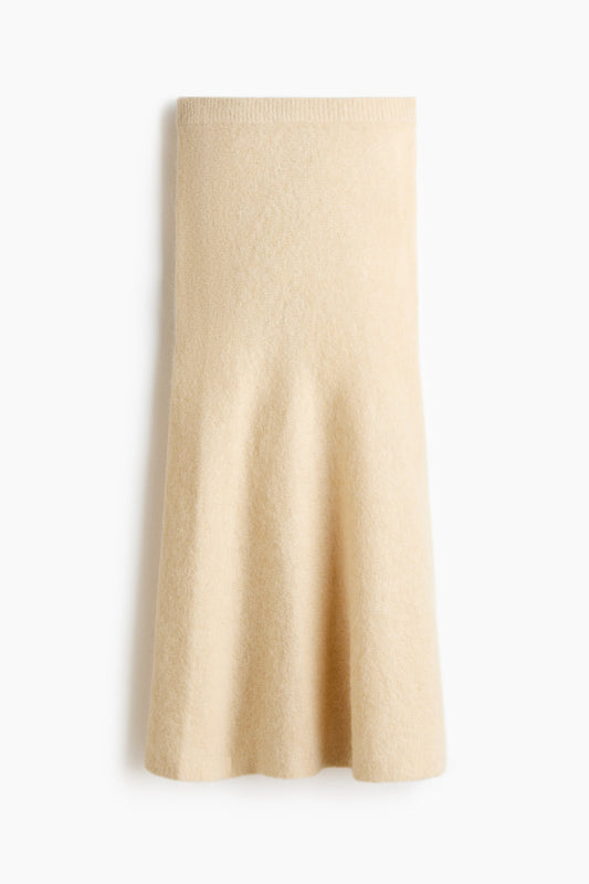 Alpaca-blend skirt