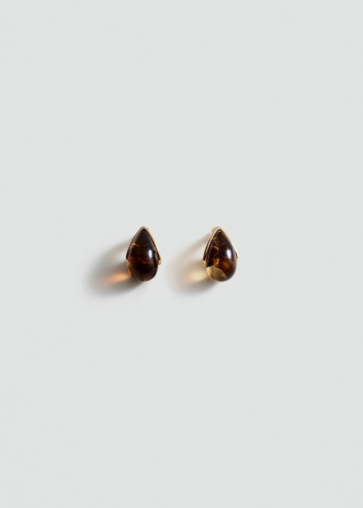 Resin drop earrings