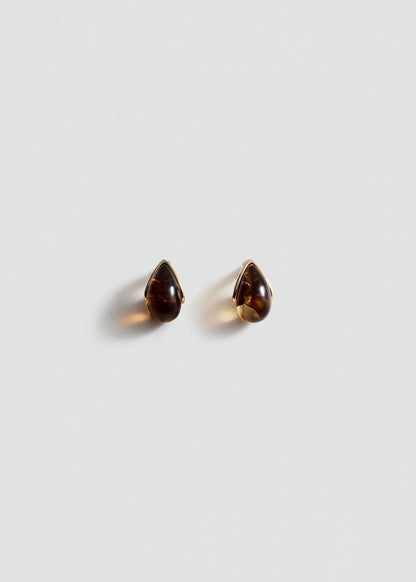 Resin drop earrings